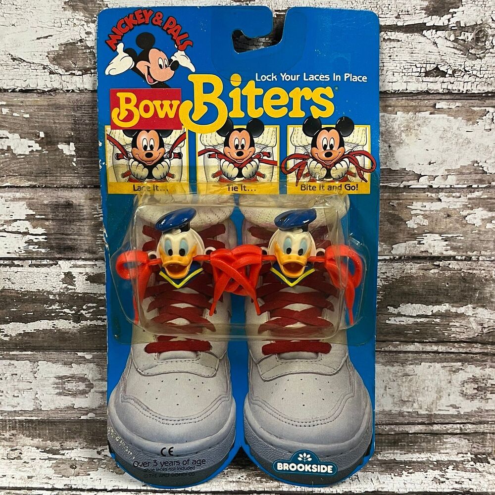 Vintage Mickey & Pals Donald Duck Bow Biters NOS